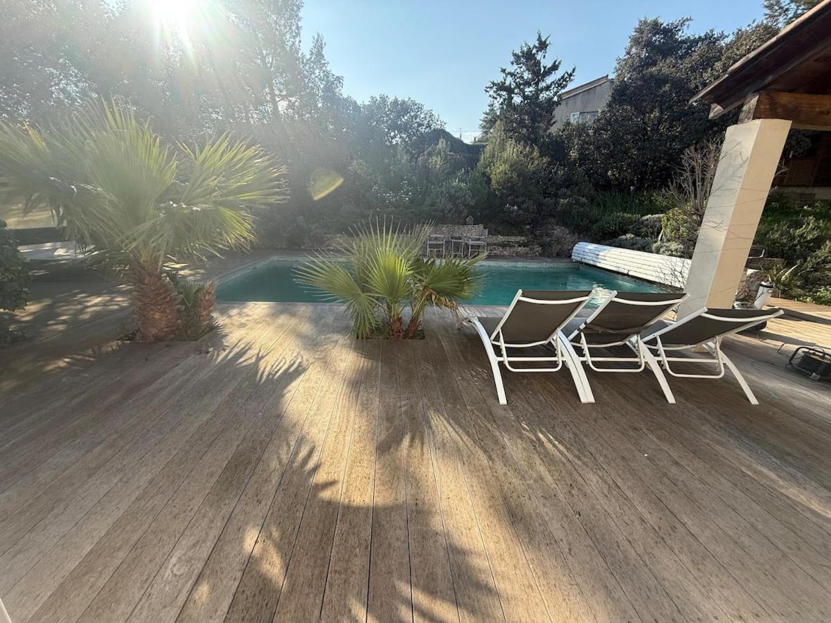 Le Havre De Paix En Garrigue 4 Chambres 3 Sdb Piscine Bezouce Экстерьер фото